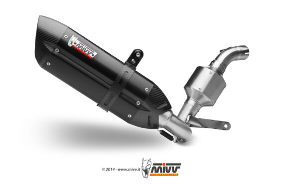 image Mivv Exhaust Suono Black Stainless or Stainless system for KTM 390 Duke 2013-2016