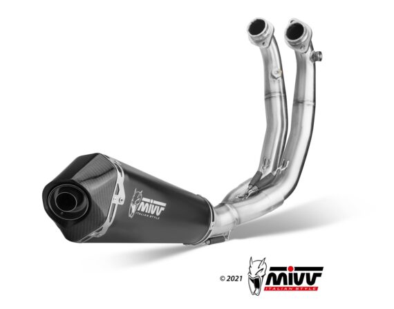 Mivv Exhaust Delta Race Black for Aprilia RS660/Tuono 660