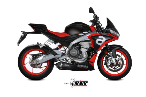 Mivv Exhaust Delta Race Black for Aprilia RS660/Tuono 660