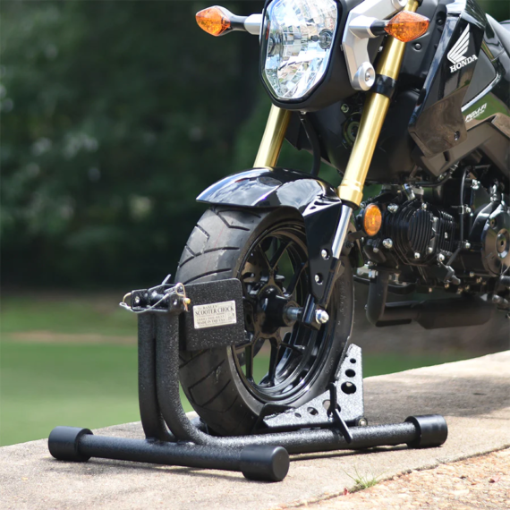 Baxley Wheel Chock - Small Bore Bikes - 7 COLOR OPTIONS