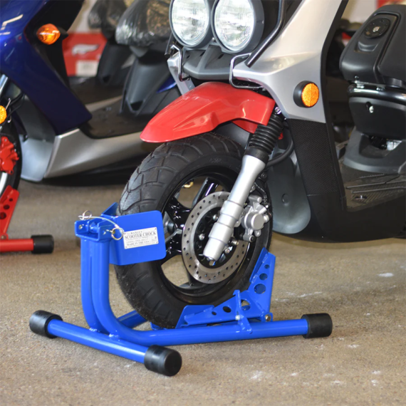 Baxley Wheel Chock - Small Bore Bikes - 7 COLOR OPTIONS