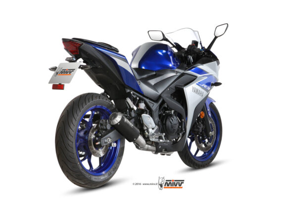 Mivv Full Stainless System BLACK for Yamaha R3. X.YA.0008.SM3B