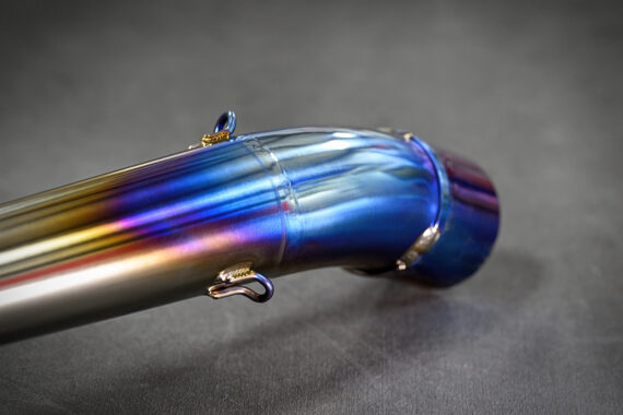 OVER RACING TT - Formula Full Titanium Exhaust w/ Titanium 02 Bung - Honda Monkey (PRE ORDER)