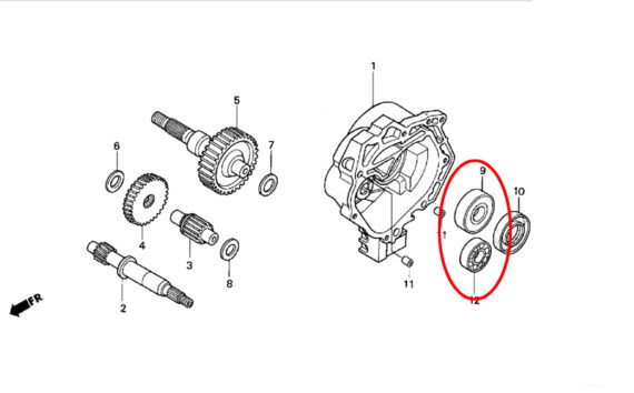 MNNTHBX High Speed Ceramic Bearing kit for Honda Ruckus
