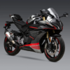 Yoshimura AT2 STAINLESS SLIP-ON EXHAUST, W/ STAINLESS MUFFLER for CFMoto 450 SS/NK 2024+
