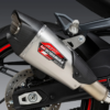 Yoshimura AT2 STAINLESS SLIP-ON EXHAUST, W/ STAINLESS MUFFLER for CFMoto 450 SS/NK 2024+