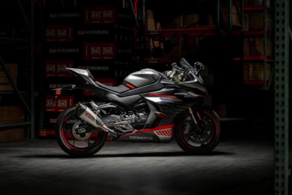 Yoshimura AT2 STAINLESS SLIP-ON EXHAUST, W/ STAINLESS MUFFLER for CFMoto 450 SS/NK 2024+