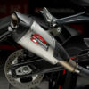 Yoshimura AT2 STAINLESS SLIP-ON EXHAUST, W/ STAINLESS MUFFLER for CFMoto 450 SS/NK 2024+