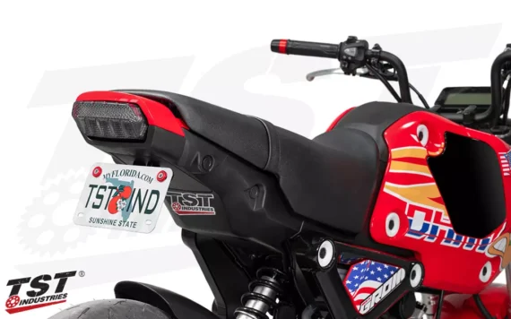TST Industries Programmable & Sequential LED Integrated Tail Light for Honda Grom 2022+ - SMOKE LENS-(21HGINT)