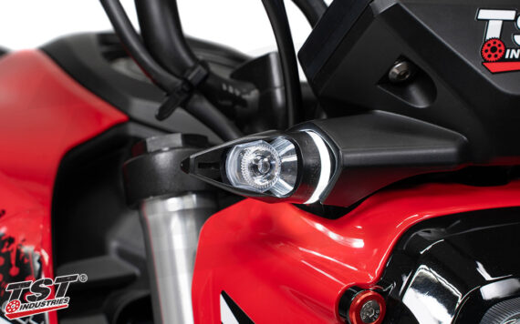 TST INDUSTRIES MECH-EVO Front LED Turn Signals for Honda Grom - FLY08W