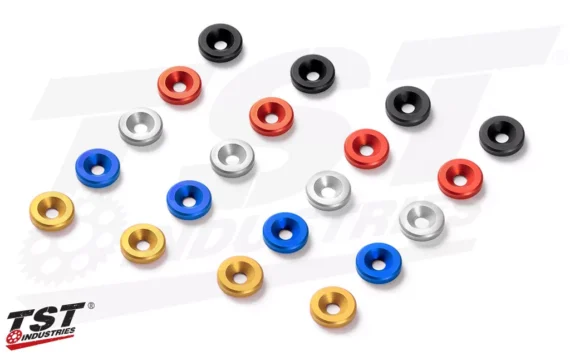 TST Industries Undertail Anodized Washer Hardware Kit for Honda Grom 2022+ (4 COLORS) - 21HGUTA