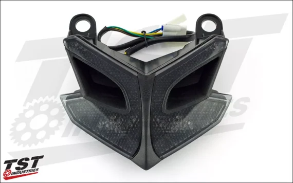 TST Industries LED Integrated Smoked Tail Light/Signals for 2017+ Kawasaki Z125