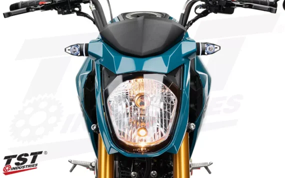 TST Industries MECH-GTR Front LED Turn Signals for Kawasaki Z125 PRO 2017+ (FLY05C)