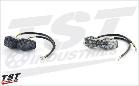 TST Industries LED Front Flushmount Turn Signals for 2017+ Kawasaki Z125 (FLS01)
