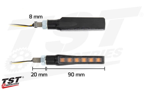 TST SEQUENTIAL SMOKED LED POD TURN SIGNALS