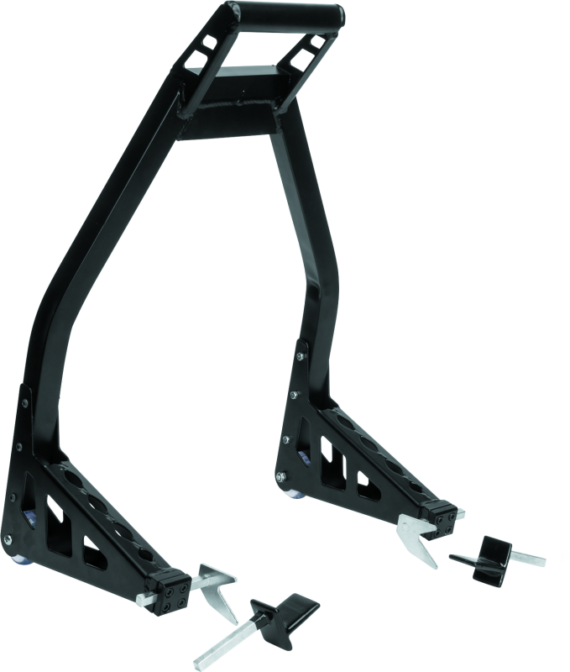 BIKEMASTER MOTORCYCLE ALUMINUM REAR STAND - BLACK