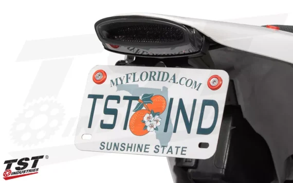 TST ANODIZED LICENSE PLATE MOUNTING HARDWARE - 5 COLOR OPTIONS - (AW-)