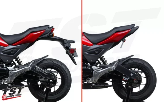 TST UNDERTAIL, FENDER ELIMINATOR, & INTEGRATED LED TAIL LIGHT SYSTEM - HONDA GROM