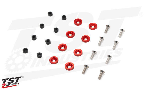 TST ANODIZED FAIRING HARDWARE SET FOR HONDA GROM 2025+ (25HGFW) 5 COLOR OPTIONS