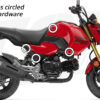 TST ANODIZED FAIRING HARDWARE SET FOR HONDA GROM 2025+ (25HGFW) 5 COLOR OPTIONS