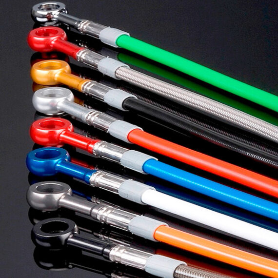 SPIEGLER CUSTOM COLORED FRONT & REAR BRAKE LINE KIT - HONDA GROM - (ABS MODEL)