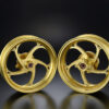 Over Racing GP-V Forged Alum Wheels -Gold Color - Kawasaki Z125