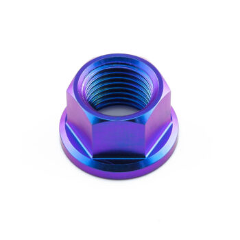 Titanium Flanged REAR Axle Nut -  (4 COLOR OPTIONS) (PRE ORDER)
