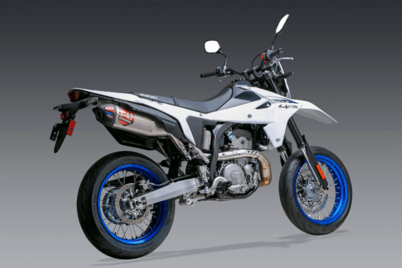Suzuki DR-Z4 S/SM 2025 RS-12 STAINLESS SLIP-ON, W/ STAINLESS MUFFLER by Yoshimura
