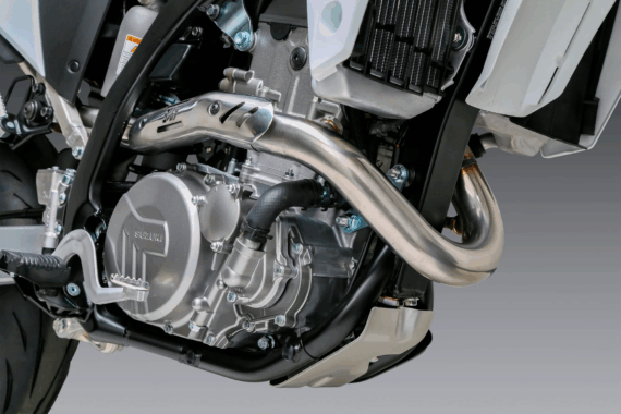 2025+ Suzuki DR-Z400 S/SM - RS-12 STAINLESS Full Exhaust, W/ STAINLESS MUFFLER by Yoshimura
