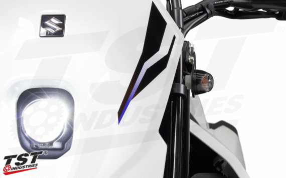 TST LED FRONT FLUSHMOUNT TURN SIGNALS - SUZUKI DR-Z400 S/SM (FLH08-1)(CVS03-1)