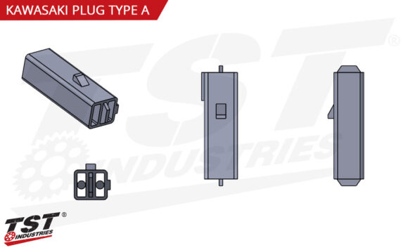 TST TURN SIGNAL PLUG ADAPTER -KAWASAKI Z125 (CVK01)