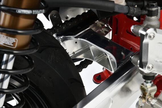 OVER RACING FULL BILLET ALUM SWING ARM - HONDA MONKEY (PRE ORDER)