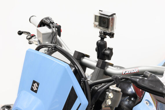 MNNTHBX Top Bar Clamp with Ramball mount for Phone or Camera - 2025+ Suzuki DRZ4SM