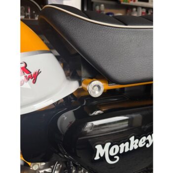OVER RACING SEAT MOUNT HOLE PLUG (BLACK or SILVER) - MONKEY