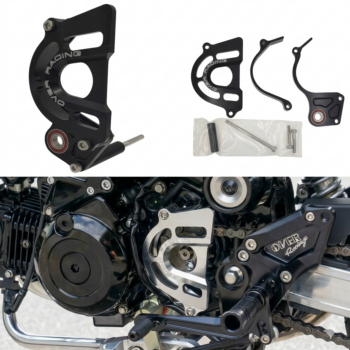 OVER RACING FRONT SPROCKET COVER WITH SHIFT SHAFT SUPPORT - HONDA